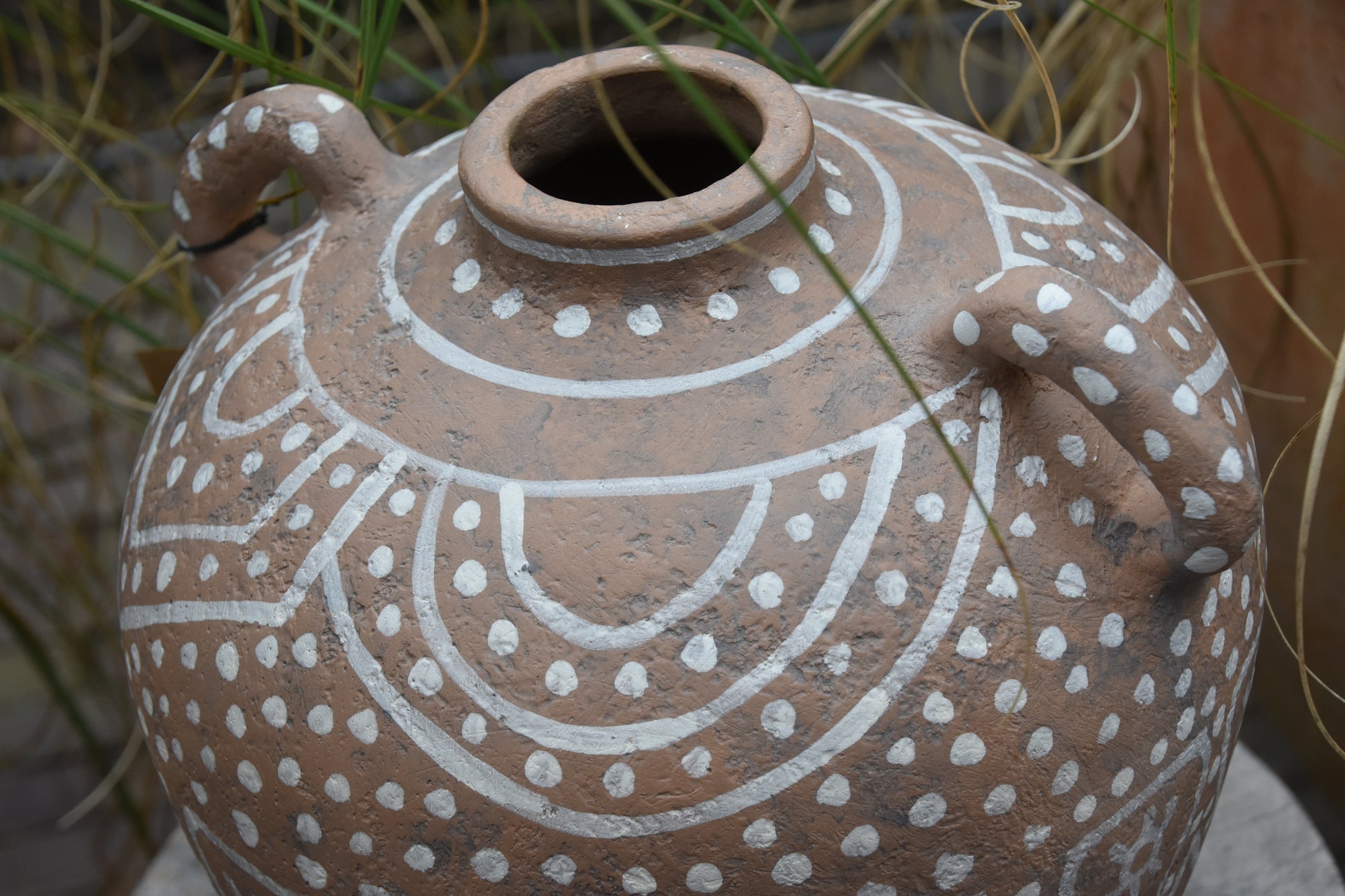 Vaas Lusaka met Oren – Terracotta Bruin – 26,5×26,5×28 cm